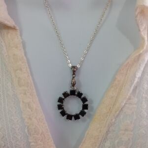 Elegant Black Pendant Necklace